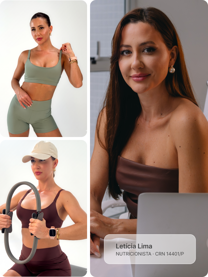 Nutricionista Letícia Lima, comissária de voo, consultoria nutricional online